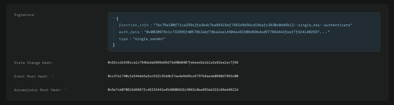 Transaction Signature